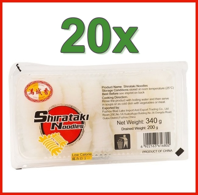 Shirataki di Konjac formato MATASSINE - City Aroma 20x200g.